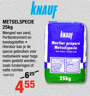 Promoties Metselspecie - Knauf - Geldig van 02/08/2018 tot 19/08/2018 bij HandyHome