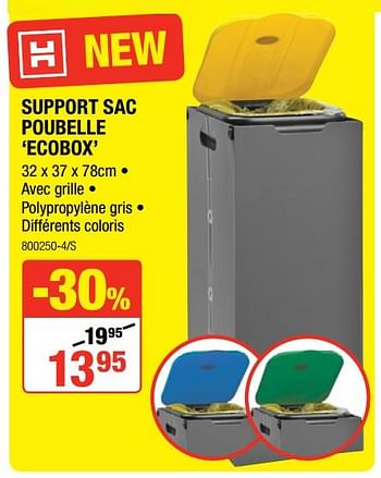 Promotions Support sac poubelle ecobox - Produit Maison - HandyHome - Valide de 02/08/2018 à 19/08/2018 chez HandyHome
