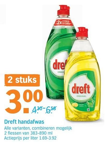 Promoties Dreft handafwas - Dreft - Geldig van 13/08/2018 tot 19/08/2018 bij Albert Heijn
