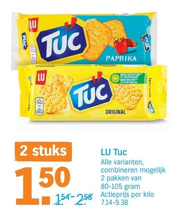Promoties Lu tuc - Lu - Geldig van 13/08/2018 tot 19/08/2018 bij Albert Heijn