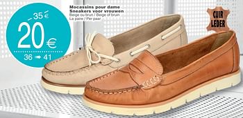 Promotions Mocassins pour dame sneakers voor vrouwen - Produit maison - Cora - Valide de 14/08/2018 à 27/08/2018 chez Cora