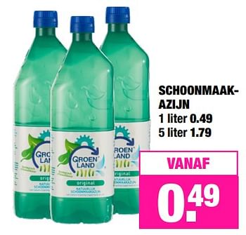 Promoties Schoonmaakazijn - Groenland - Geldig van 13/08/2018 tot 26/08/2018 bij Big Bazar