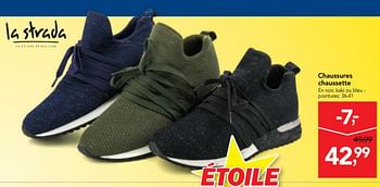 Promotions Chaussures chaussette - La Strada - Valide de 15/08/2018 à 28/08/2018 chez Makro