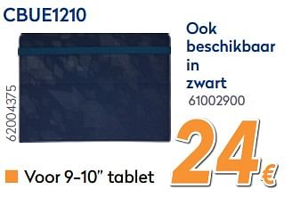 Promoties Hoezen-tassen voor notebooks-tablets cbue1210 - Case Logic - Geldig van 16/08/2018 tot 31/08/2018 bij Krefel