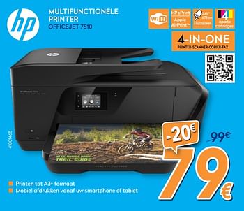 Promoties Hp multifunctionele printer officejet 7510 - HP - Geldig van 16/08/2018 tot 31/08/2018 bij Krefel