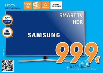 Promoties Samsung led tv ue50nu7470 - Samsung - Geldig van 16/08/2018 tot 31/08/2018 bij Krefel