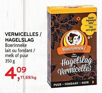 Promotions Vermicelles - 't Boerinneke - Valide de 15/08/2018 à 28/08/2018 chez Alvo