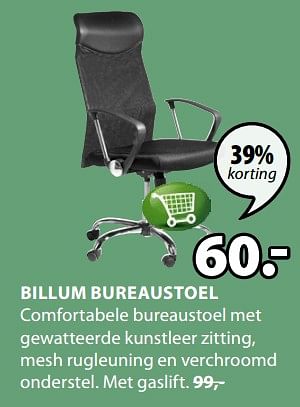 Promoties Billum bureaustoel - Huismerk - Jysk - Geldig van 13/08/2018 tot 26/08/2018 bij Jysk