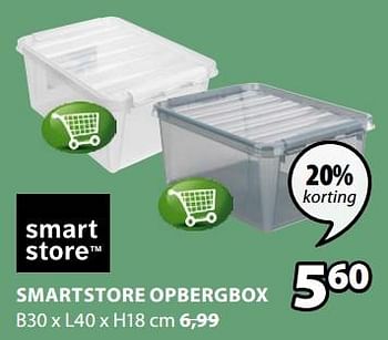 Promoties Smartstore opbergbox - SmartStore - Geldig van 13/08/2018 tot 26/08/2018 bij Jysk