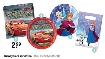 Promoties Disney cars servetten - Cars - Geldig van 13/08/2018 tot 02/09/2018 bij Intertoys