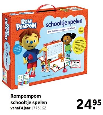 Promoties Rompompom schooltje spelen - Rompompom - Geldig van 13/08/2018 tot 02/09/2018 bij Intertoys