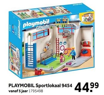 Promoties Sportlokaal 9454 - Playmobil - Geldig van 13/08/2018 tot 02/09/2018 bij Intertoys