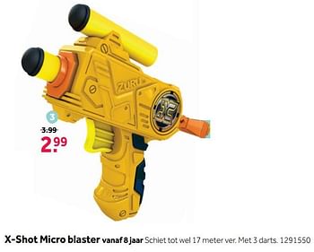 Promoties X-shot micro blaster - X-Shot - Geldig van 13/08/2018 tot 02/09/2018 bij Intertoys