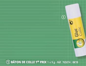 Promotions Bâton de colle - Produit Maison - Auchan Ronq - Valide de 14/08/2018 à 21/08/2018 chez Auchan Ronq