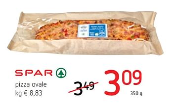 Promoties Pizza ovale - Spar - Geldig van 16/08/2018 tot 29/08/2018 bij Spar (Colruytgroup)