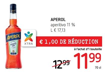 Promotions Aperol aperitivo 11 % - Aperol - Valide de 16/08/2018 à 29/08/2018 chez Spar (Colruytgroup)