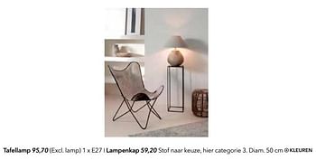 Promoties Tafellamp - Huismerk - Deba Meubelen - Geldig van 08/08/2018 tot 31/08/2019 bij Deba Meubelen