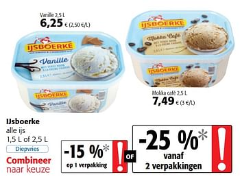 Promoties Ijsboerke alle ijs - Ijsboerke - Geldig van 16/08/2018 tot 28/08/2018 bij Colruyt