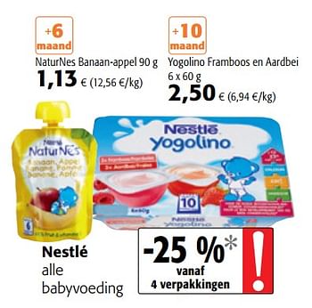 Promoties Nestlé alle babyvoeding - Nestlé - Geldig van 16/08/2018 tot 28/08/2018 bij Colruyt