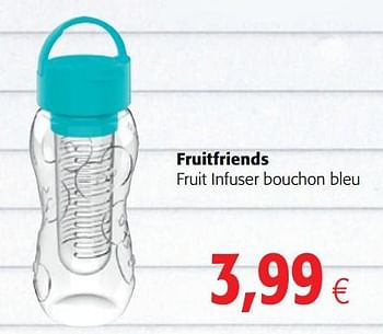Promotions Fruitfriends fruit infuser bouchon bleu - Fruitfriends - Valide de 16/08/2018 à 28/08/2018 chez Colruyt