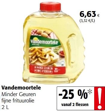 Promoties Vandemoortele minder geuren fijne frituurolie - Vandemoortele - Geldig van 16/08/2018 tot 28/08/2018 bij Colruyt