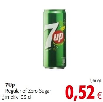 Promoties 7up regular of zero sugar - 7-Up - Geldig van 16/08/2018 tot 28/08/2018 bij Colruyt
