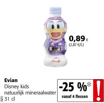 Promoties Evian disney kids natuurlijk mineraalwater - Evian - Geldig van 16/08/2018 tot 28/08/2018 bij Colruyt