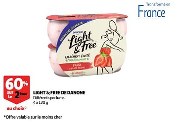 Promotions Light + free de danone - Danone - Valide de 14/08/2018 à 21/08/2018 chez Auchan Ronq