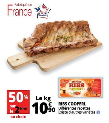Promotions Ribs cooperl - Cooperl - Valide de 14/08/2018 à 21/08/2018 chez Auchan Ronq