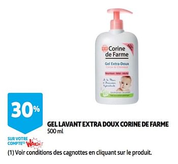Promotions Gel lavant extra doux corine de farme - Corine de farme - Valide de 14/08/2018 à 21/08/2018 chez Auchan Ronq