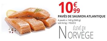 Promotions Pavés de saumon atlantique - Produit Maison - Auchan Ronq - Valide de 15/08/2018 à 26/08/2018 chez Auchan Ronq