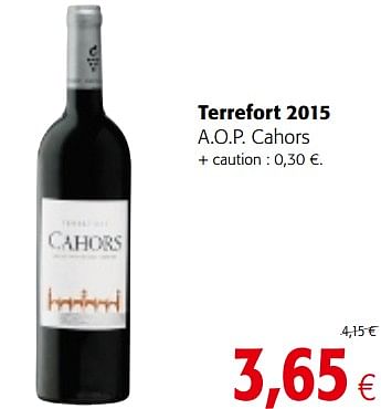 Promotions Terrefort 2015 a.o.p. cahors - Vins rouges - Valide de 16/08/2018 à 28/08/2018 chez Colruyt