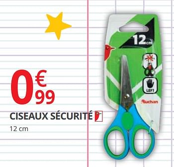 Promotions Ciseaux sécurité - Produit Maison - Auchan Ronq - Valide de 14/08/2018 à 02/09/2018 chez Auchan Ronq