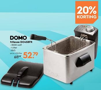 Promotions Domo friteuse do458fr - Domo elektro - Valide de 15/08/2018 à 28/08/2018 chez Blokker