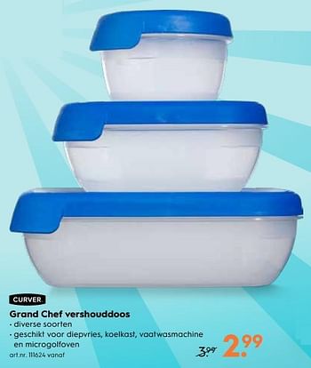 Promoties Grand chef vershouddoos - Curver - Geldig van 15/08/2018 tot 28/08/2018 bij Blokker