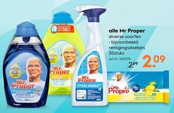 Promoties Alle mr proper - Mr. Proper - Geldig van 15/08/2018 tot 28/08/2018 bij Blokker