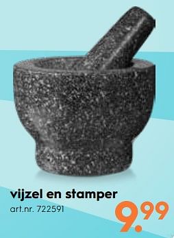 Promoties Vijzel en stamper - Huismerk - Blokker - Geldig van 15/08/2018 tot 28/08/2018 bij Blokker