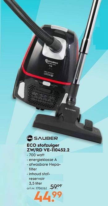 onderdelen Voorwaarden Tips Sauber Sauber stofzuiger v20 - Promotie bij Blokker