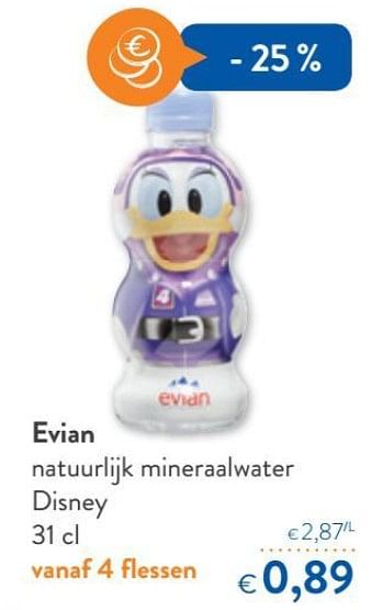 Promoties Natuurlijk mineraalwater disney - Evian - Geldig van 16/08/2018 tot 28/08/2018 bij OKay