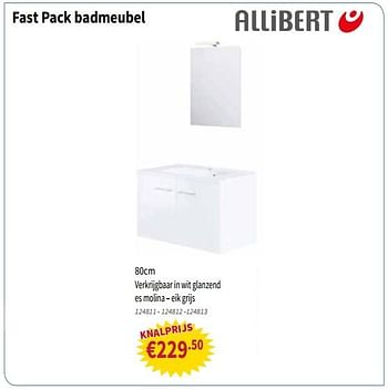 Promoties Fast Pack badmeubel - Allibert - Geldig van 16/08/2018 tot 29/08/2018 bij Cevo Market