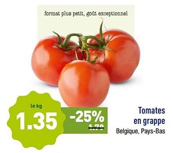 Promoties Tomates en grappe - Huismerk - Aldi - Geldig van 20/08/2018 tot 25/08/2018 bij Aldi