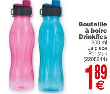 Promoties Bouteille à boire drinkfles - Huismerk - Cora - Geldig van 21/08/2018 tot 03/09/2018 bij Cora