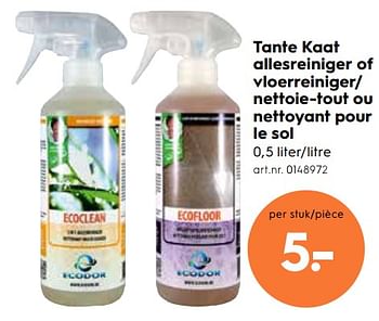 Promotions Nettoie-tout ou nettoyant pour le sol - Tante Kaat - Valide de 15/08/2018 à 28/08/2018 chez Blokker