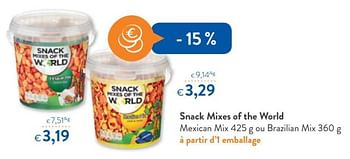 Promotions Snack mixes of the world mexican mix - Snack Mixes of the World - Valide de 16/08/2018 à 28/08/2018 chez OKay