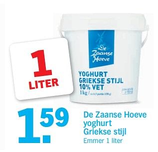 Promoties De zaanse hoeve yoghurt griekse stijl - Huismerk - Albert Heijn - Geldig van 20/08/2018 tot 26/08/2018 bij Albert Heijn