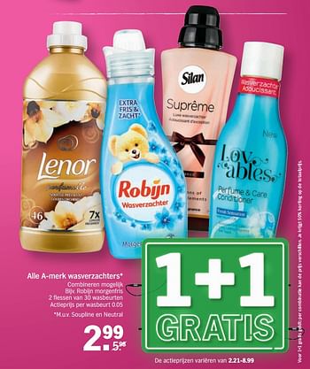 Promoties Robijn morgenfris - Robijn - Geldig van 20/08/2018 tot 26/08/2018 bij Albert Heijn