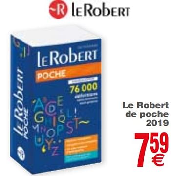 Promoties Le robert de poche 2019 - Le Robert - Geldig van 21/08/2018 tot 03/09/2018 bij Cora