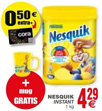 Promotions Nesquik instant - Nestlé - Valide de 21/08/2018 à 27/08/2018 chez Cora