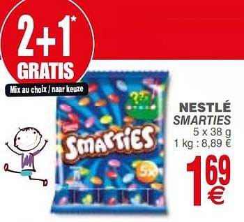 Promoties Smarties - Nestlé - Geldig van 21/08/2018 tot 27/08/2018 bij Cora