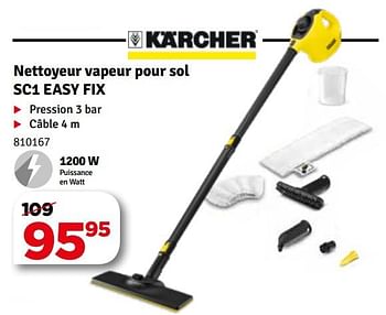 Nettoyeur Vapeur Pour Sols Karcher Sc1 Easy Fix, 1200 W